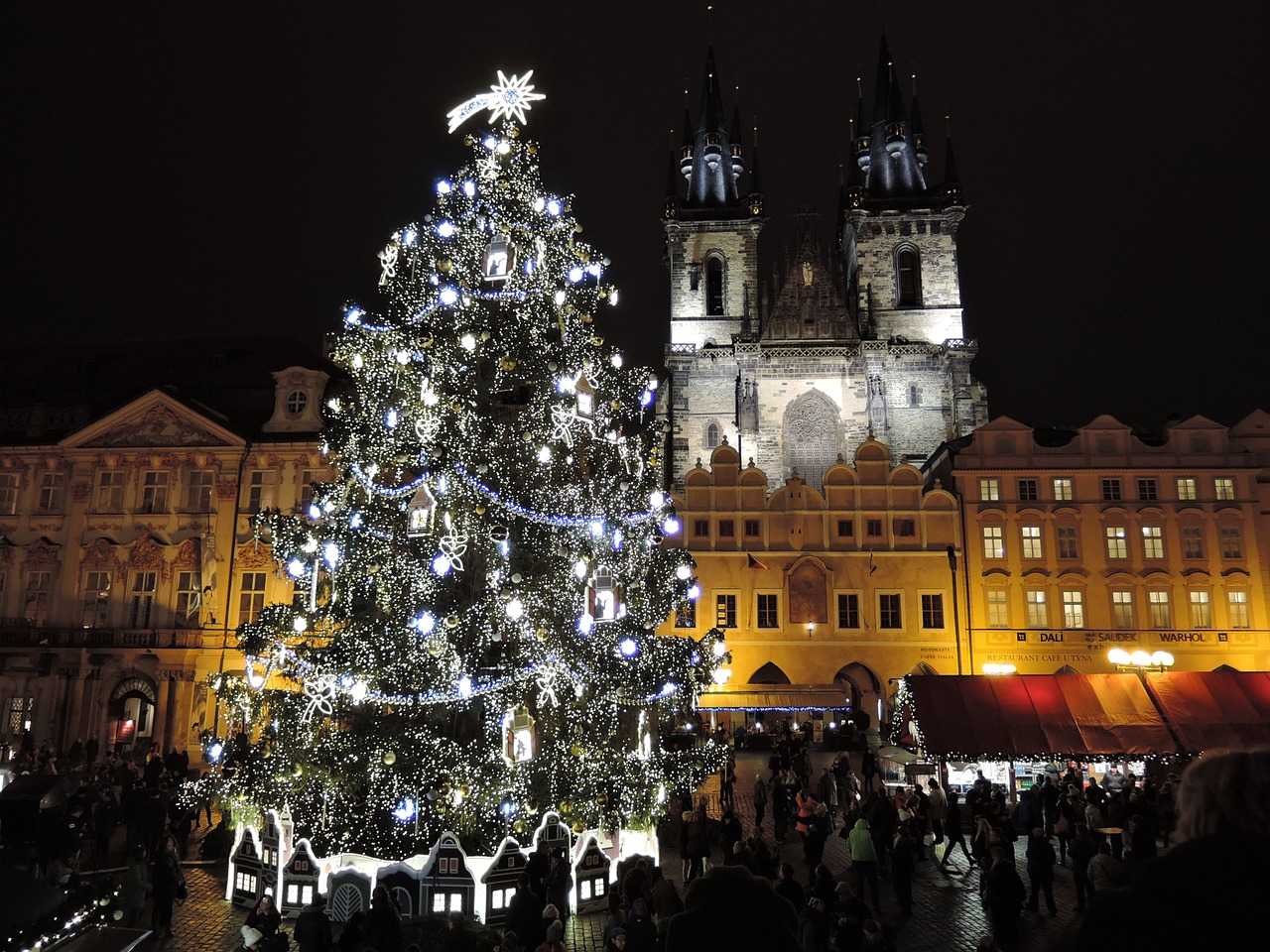 Praha vanocni strom foto zdarma pixabay